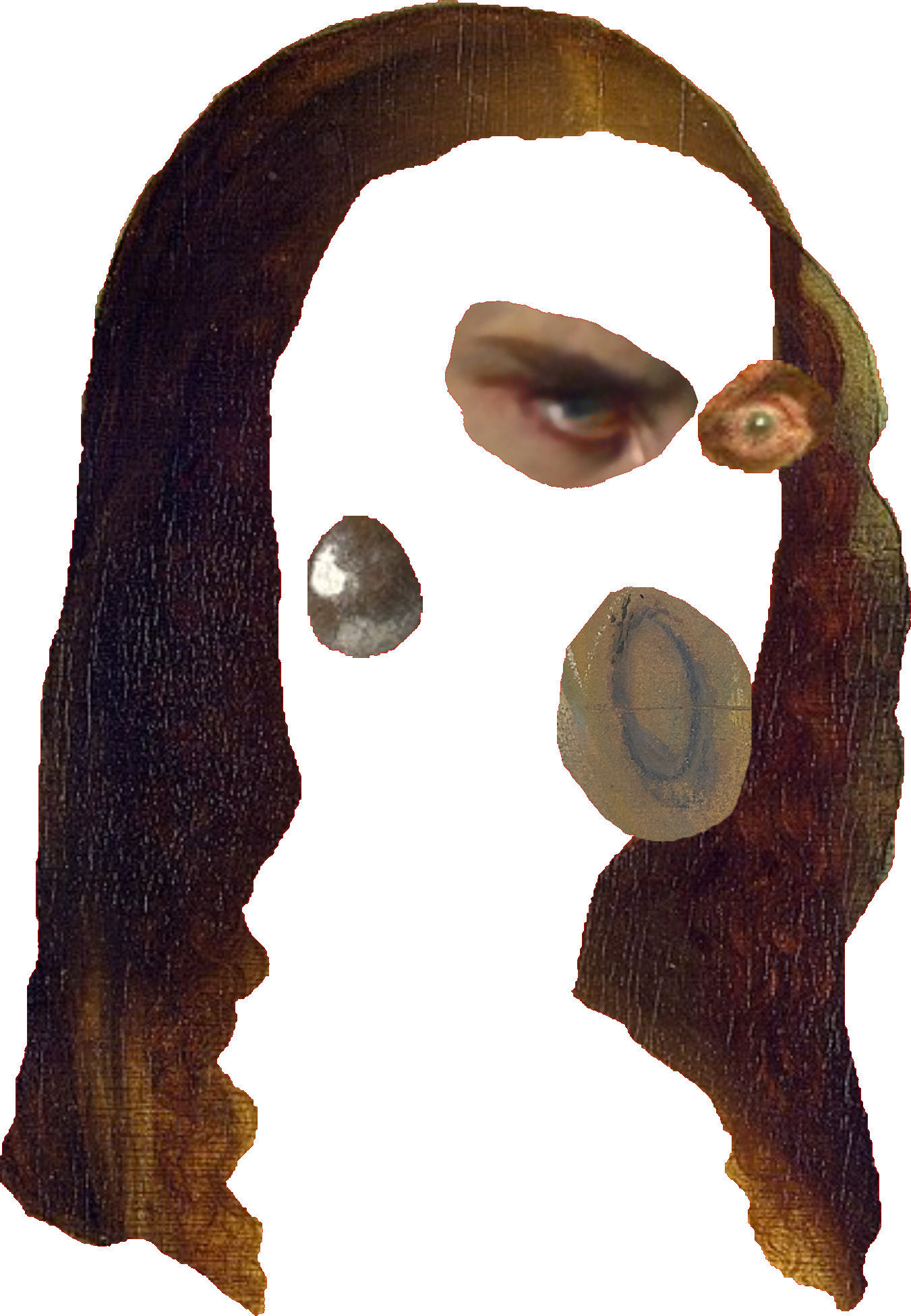 Collage of classical painted faces